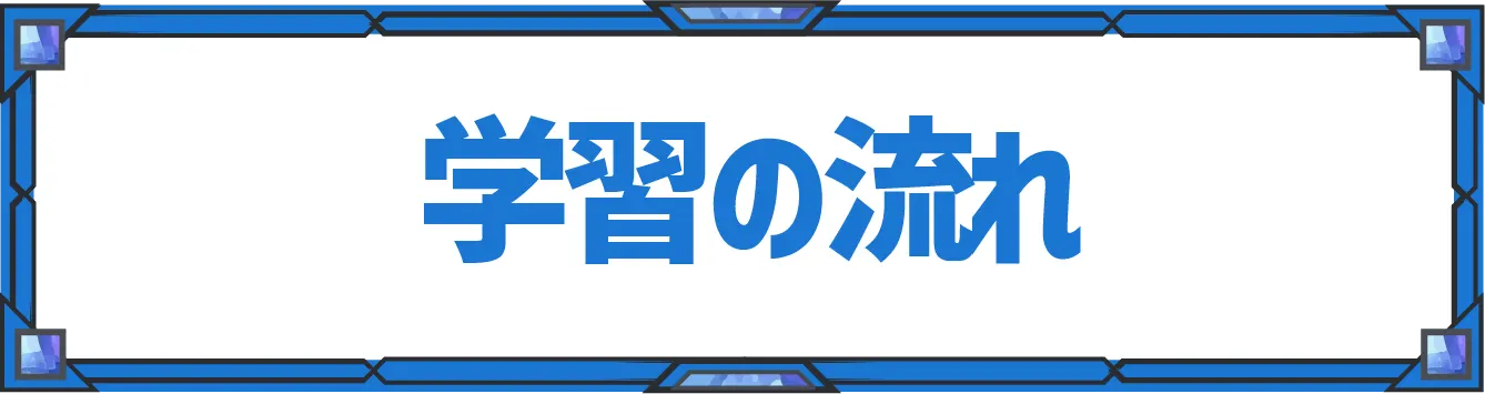 学習の流れ